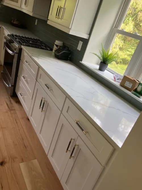 Bride and Groom with a Broom