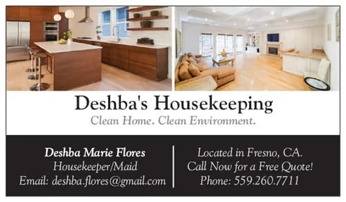 Deshba's Housekeeping