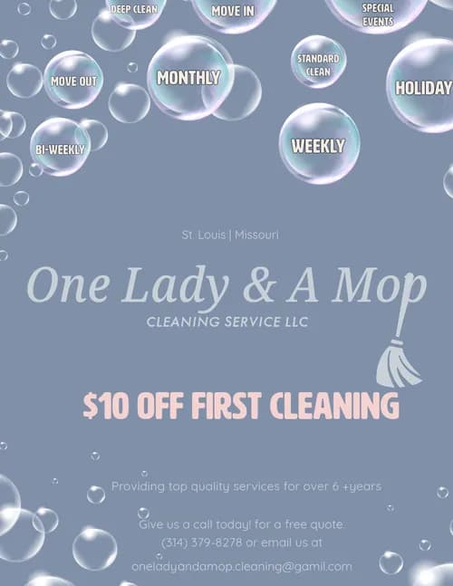 One lady & A Mop Cleaning Service Llc... - Photo 2